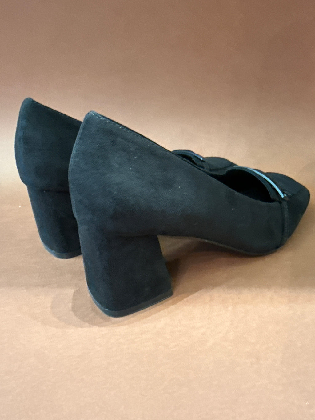 GOLD & GOLD MOCASSINO TACCO 60 CAMOSCIO NERA DONNA