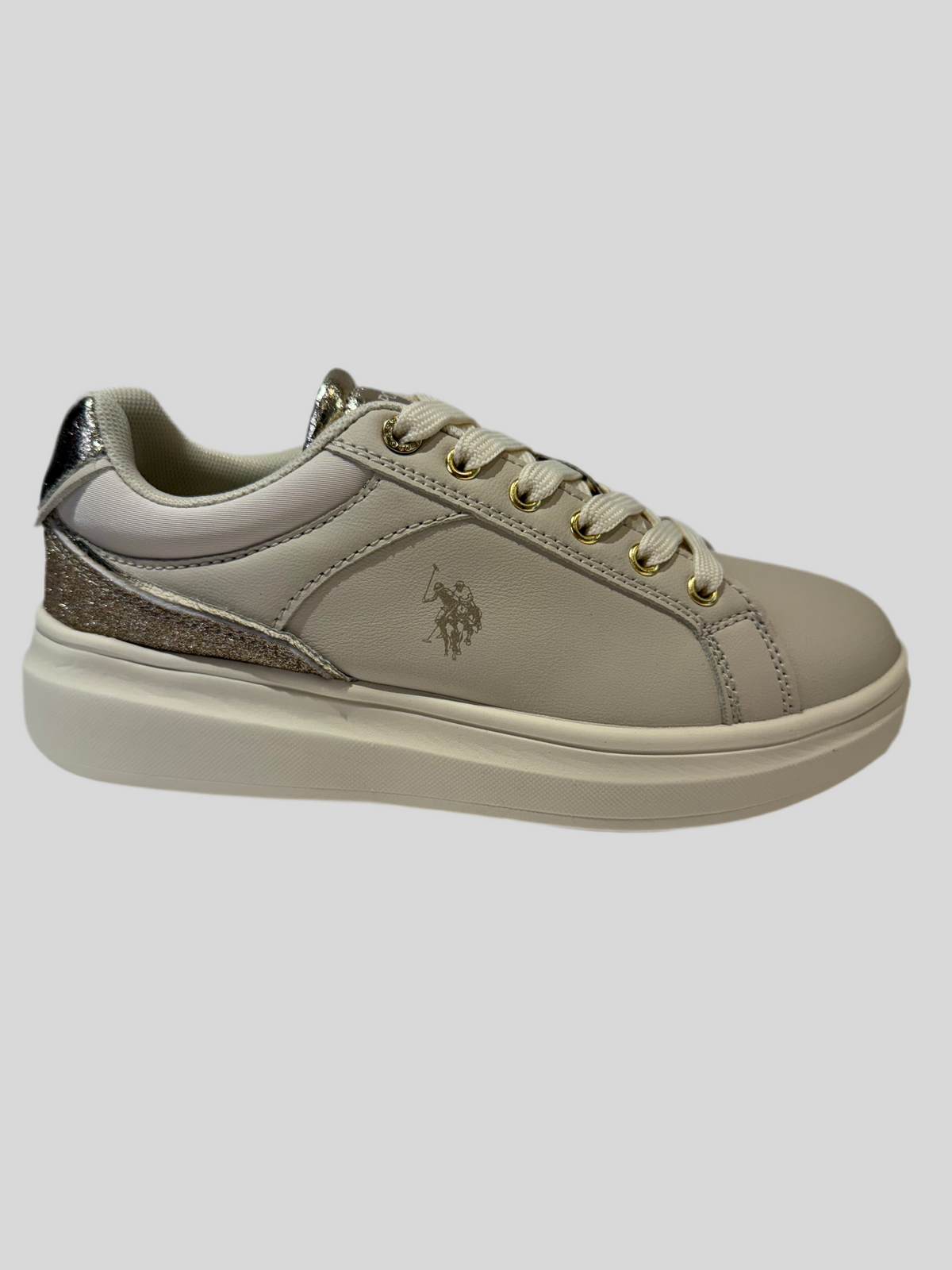 Sneaskers donna Us Polo cody015-LBE009 beige