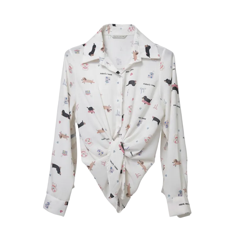 LINEAELLE CAMICIA PUPPY'S BIANCA