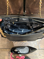 US POLO BORSA JONES CHIC DOUBLE HANDLE BLACK