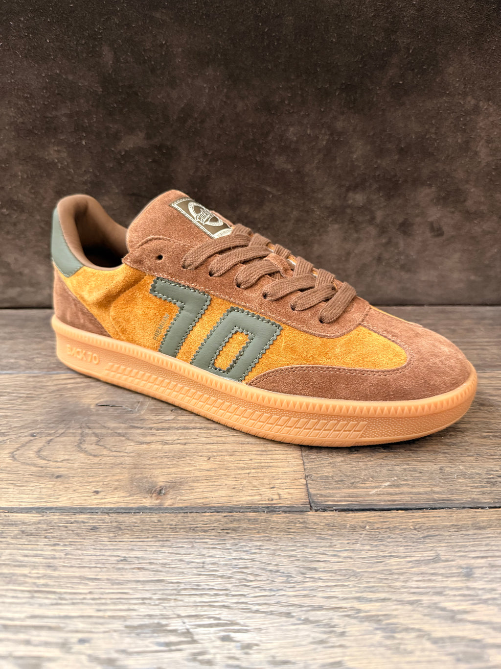 BACK 70 108028-000050 SUEDE CUOIO/OLIVE