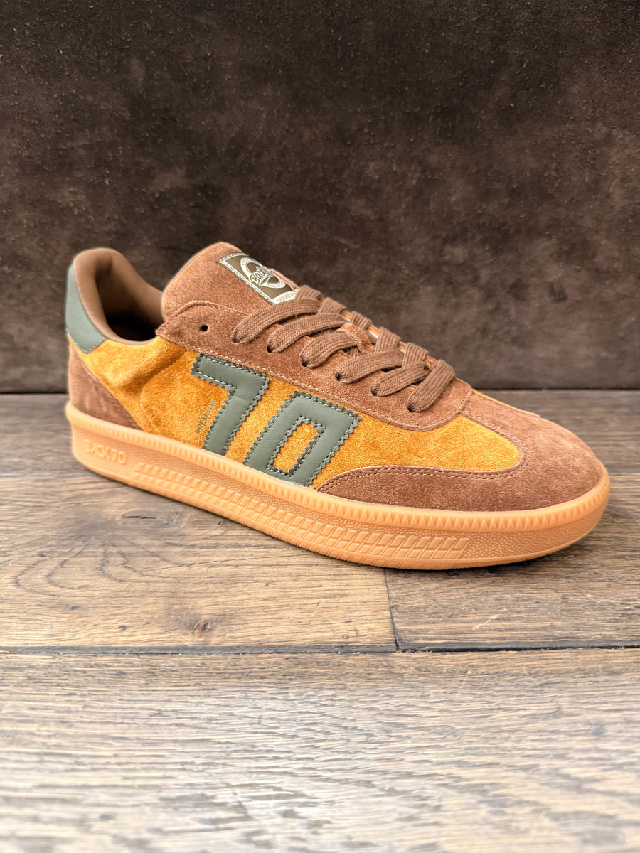 BACK 70 108028-000050 SUEDE CUOIO/OLIVE UOMO