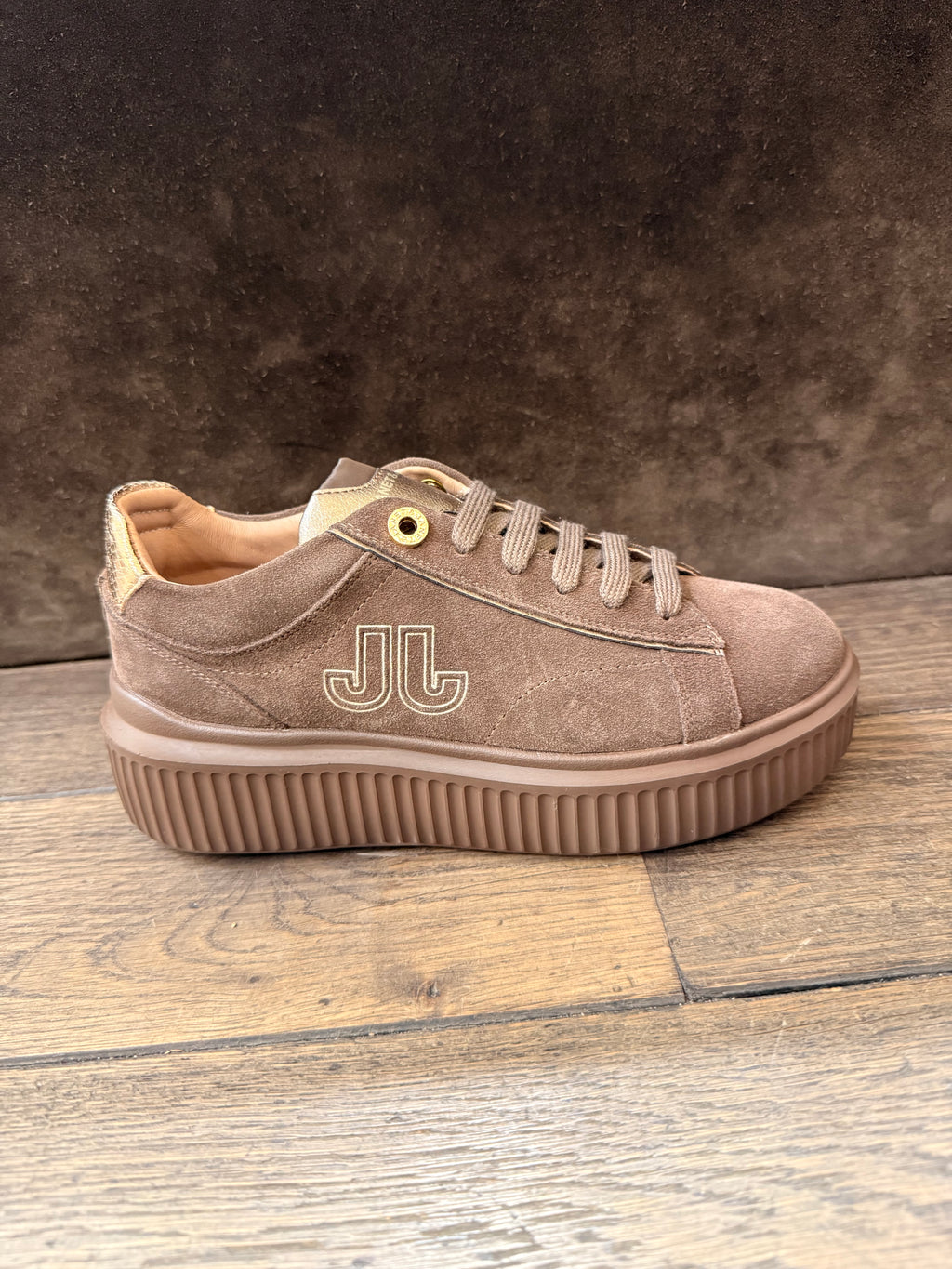 JANET ET JANET CAMOSCIO DARK BROWN PLAT J-1016