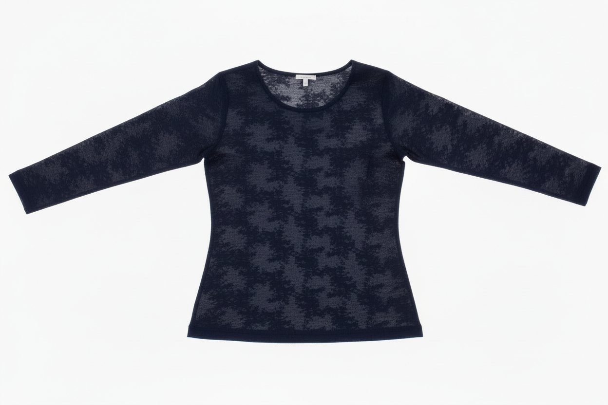 LINEAELLE MAGLIA PIZZO BLU NOTTE