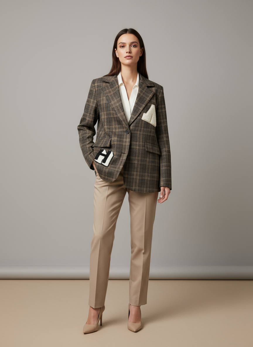 Giacca patch coniglio strass lineaelle