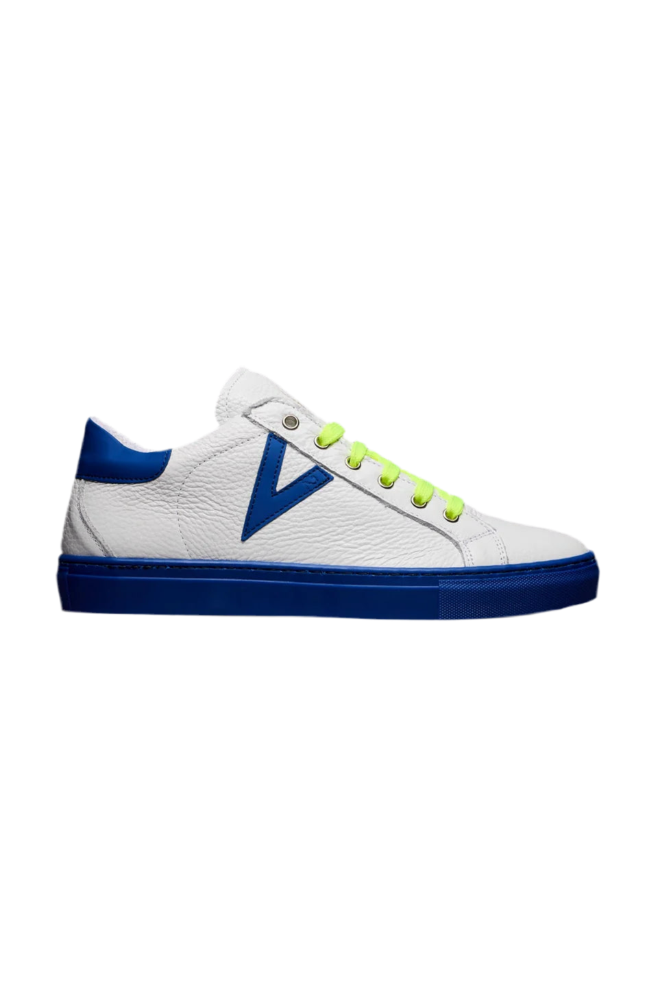 Sneakers V2 uomo bianco blu fluo