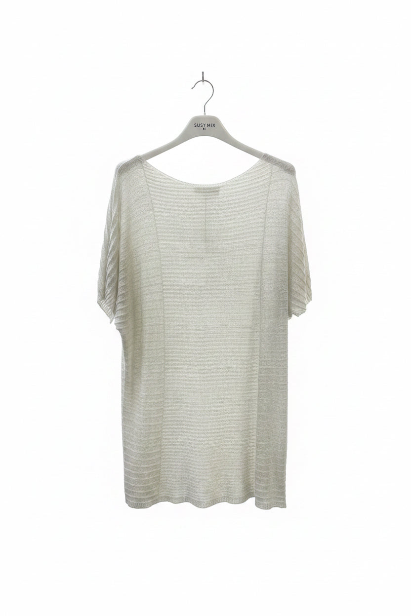 SUSY MIX MAGLIA CREMA GLITTER