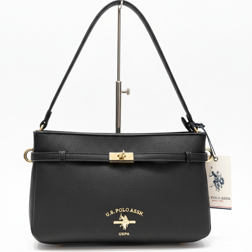 US POLO BORSA JONES STANFORD BAGUETTE BLACK