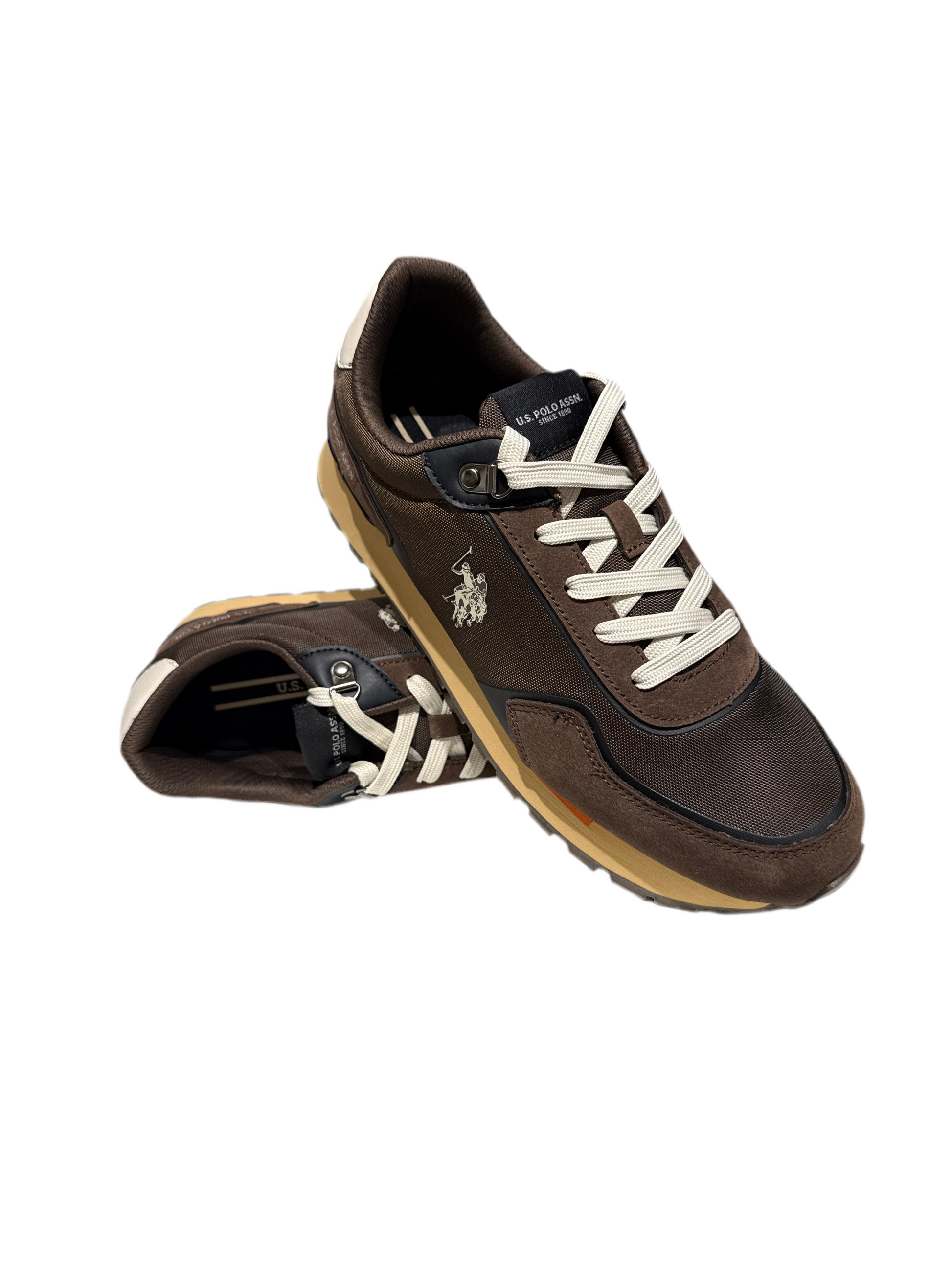 Sneakers uomo Us Polo ARON009-DBR003 MARRONE