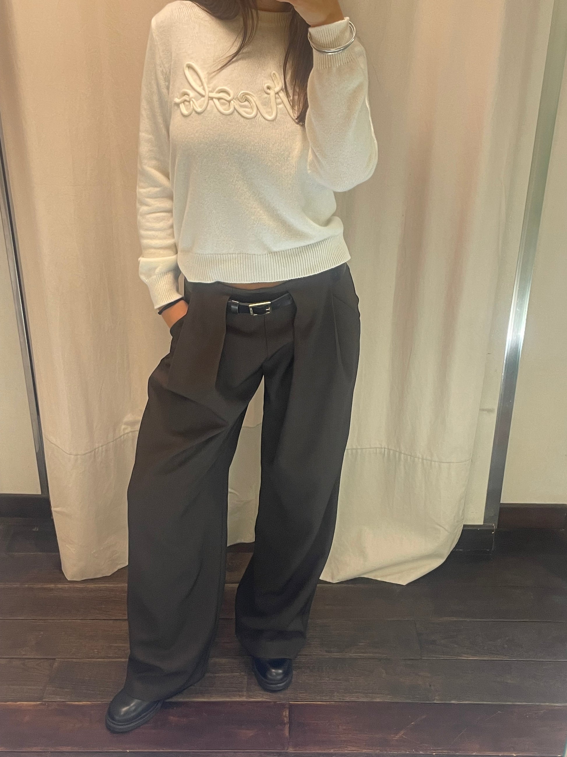 Pantalone con pens marroni Vicolo