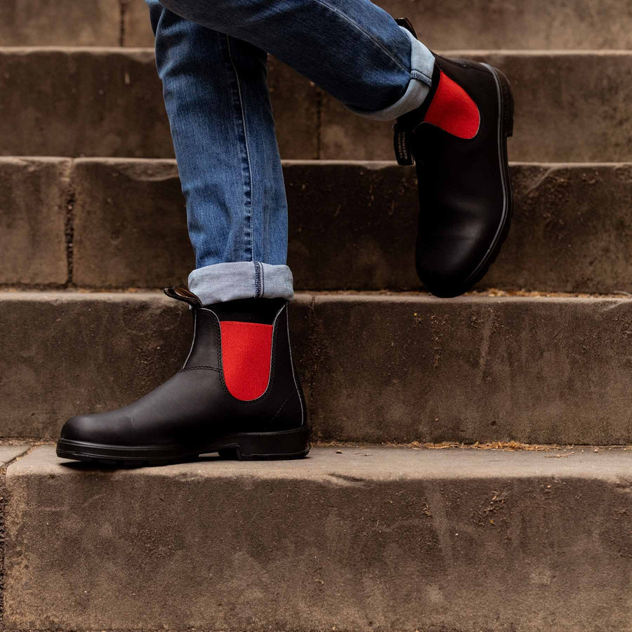 BOOT nero-rosso - Blundstone