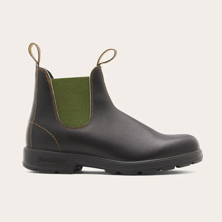 Blundstone 519 CHELSEA BOOTS - BROWN LEATHER & OLIVE