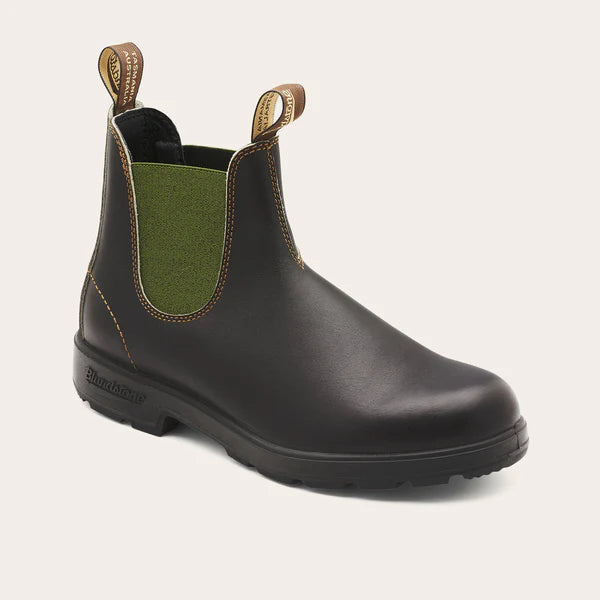 Blundstone 519 CHELSEA BOOTS - BROWN LEATHER & OLIVE