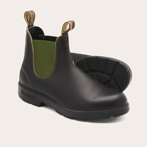 Blundstone 519 CHELSEA BOOTS - BROWN LEATHER & OLIVE