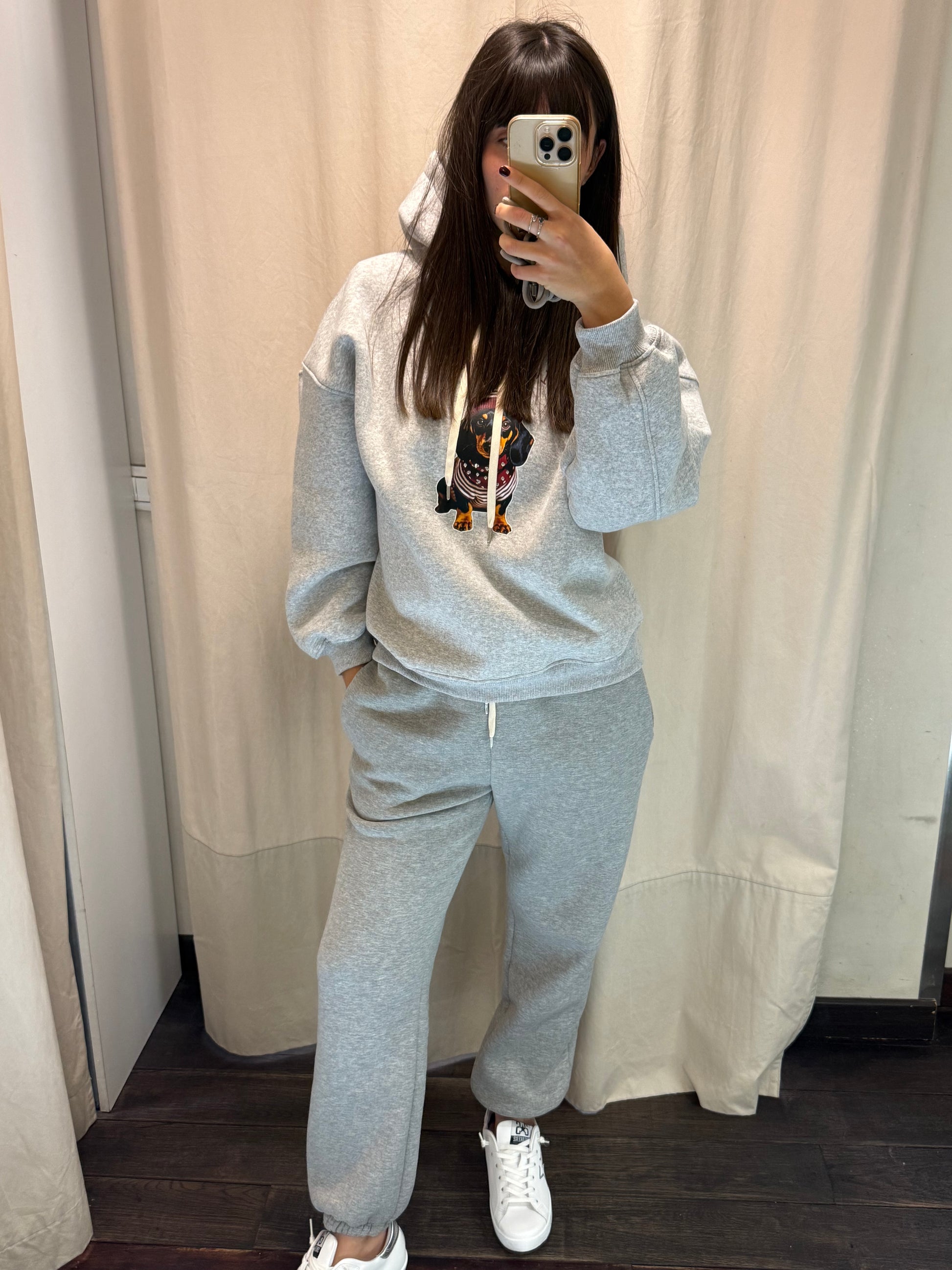 Pantalone tuta Vicolo grigio donna