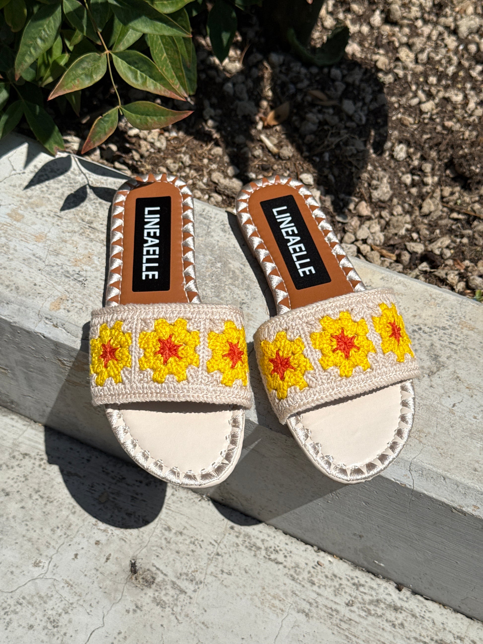 Ciabattine crochet crema Lineaelle