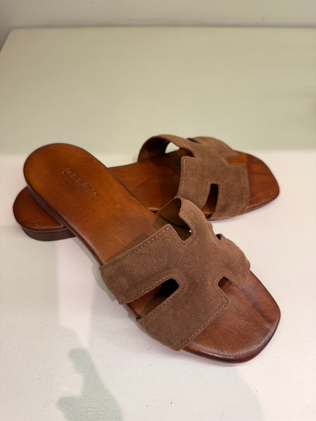 TEMY CIABATTINA HERMES CUOIO