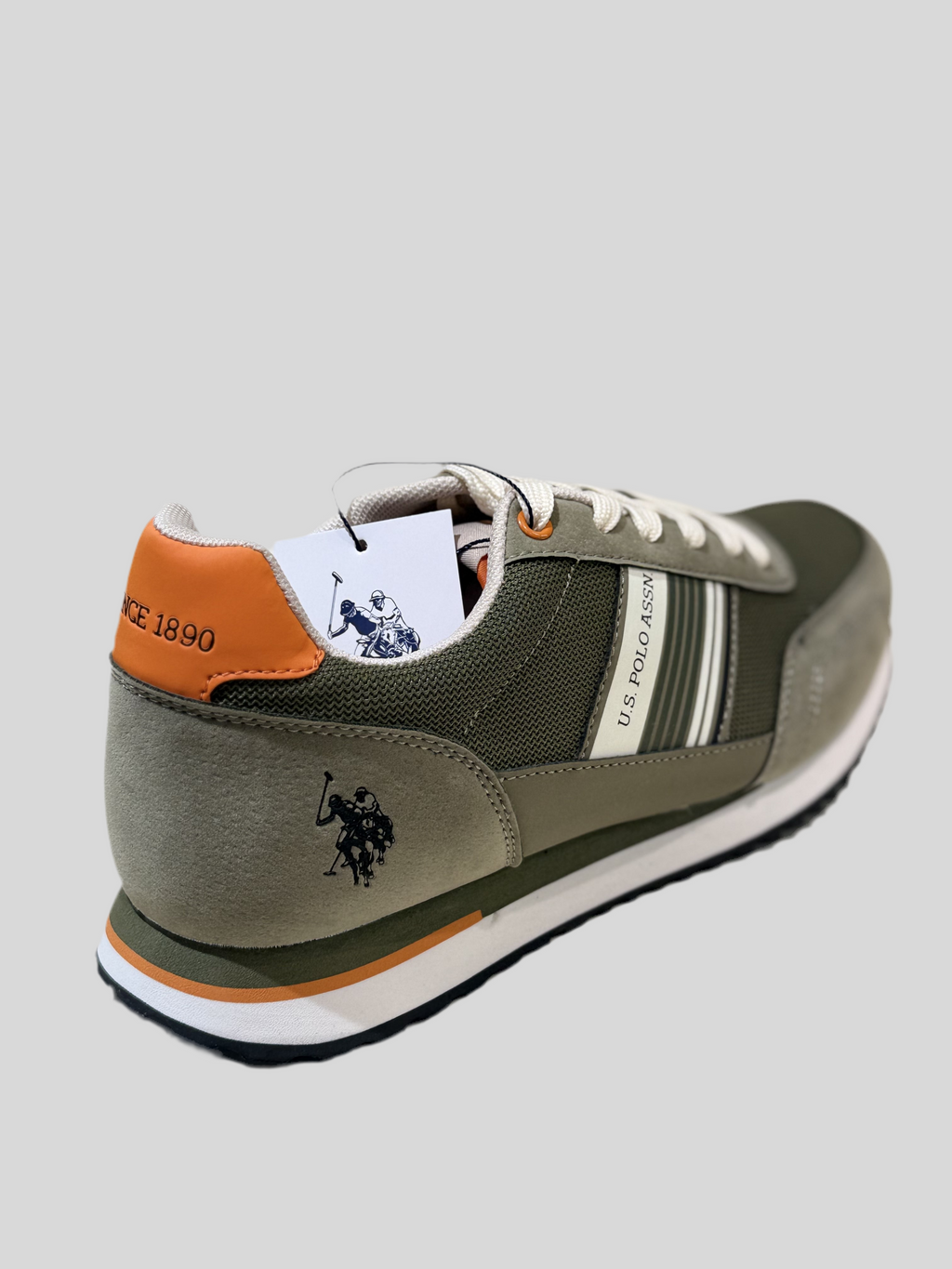 Sneakers uomo Polo Run militare