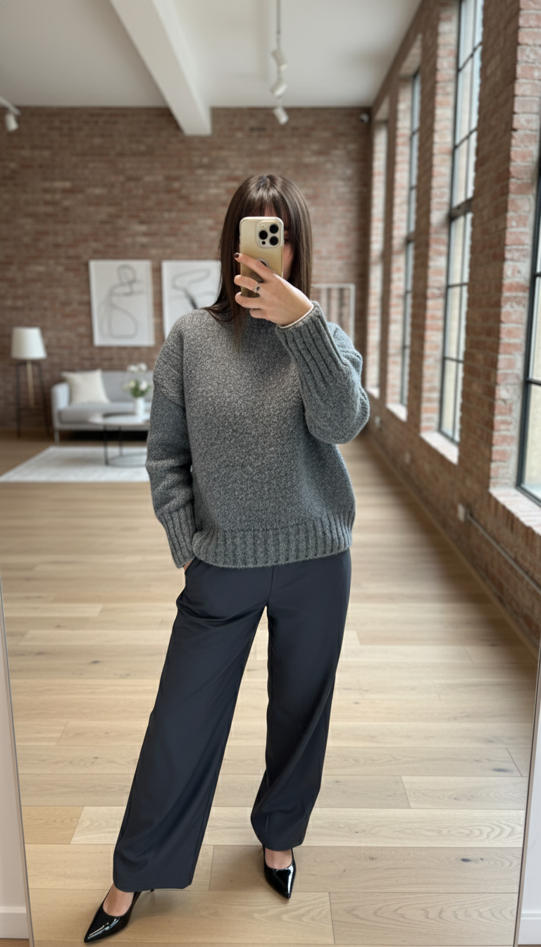 Pantalone coulis antracite Vicolo