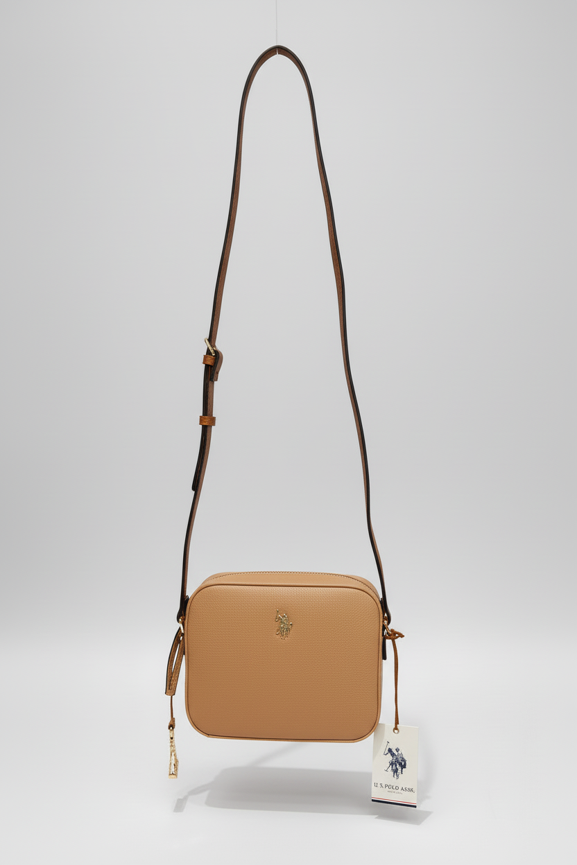 US POLO BORSA JONES CROSSBODY CAMEL