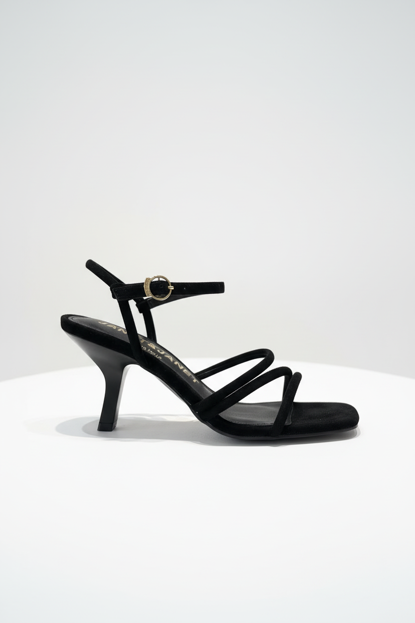 JANET & JANET SANDALO LACCINI J-780  BLACK