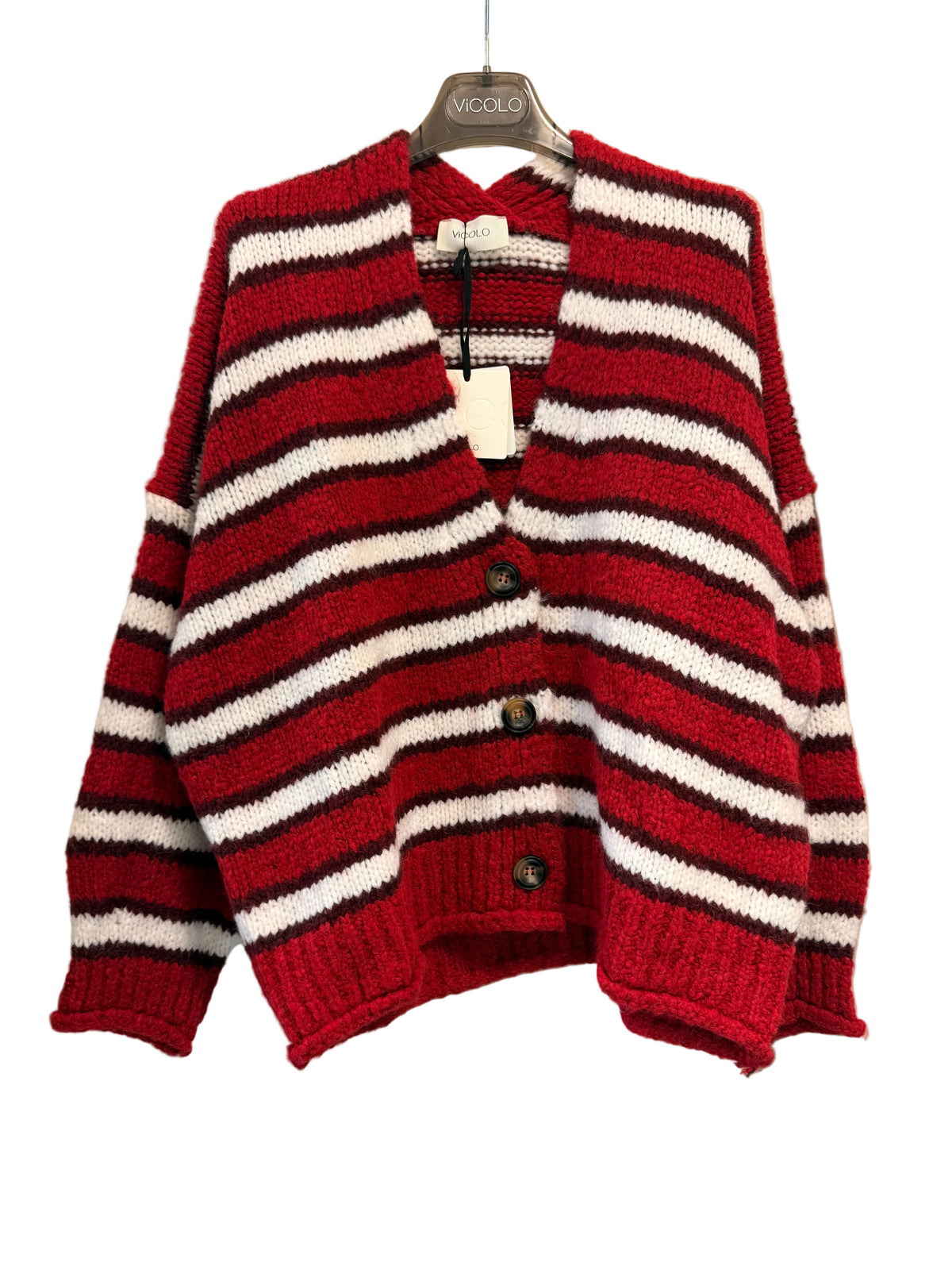 VICOLO PANTALONE ROSSO TAC0418
