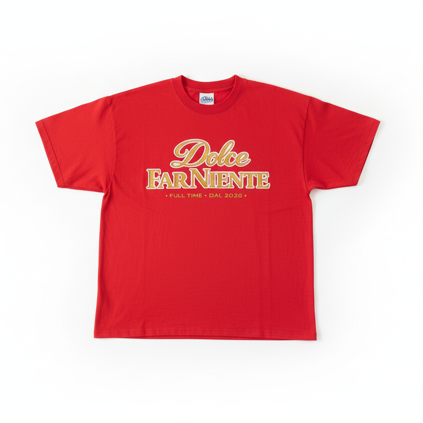 T-SHIRT DOLCE FAR NIENTE ROSSA VICOLO