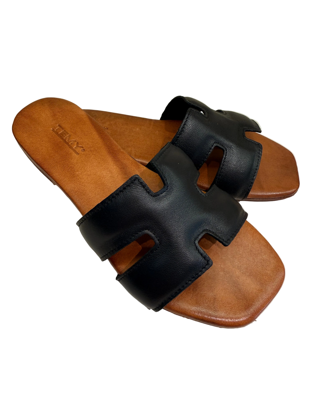TEMY CIABATTINA HERMES NERO