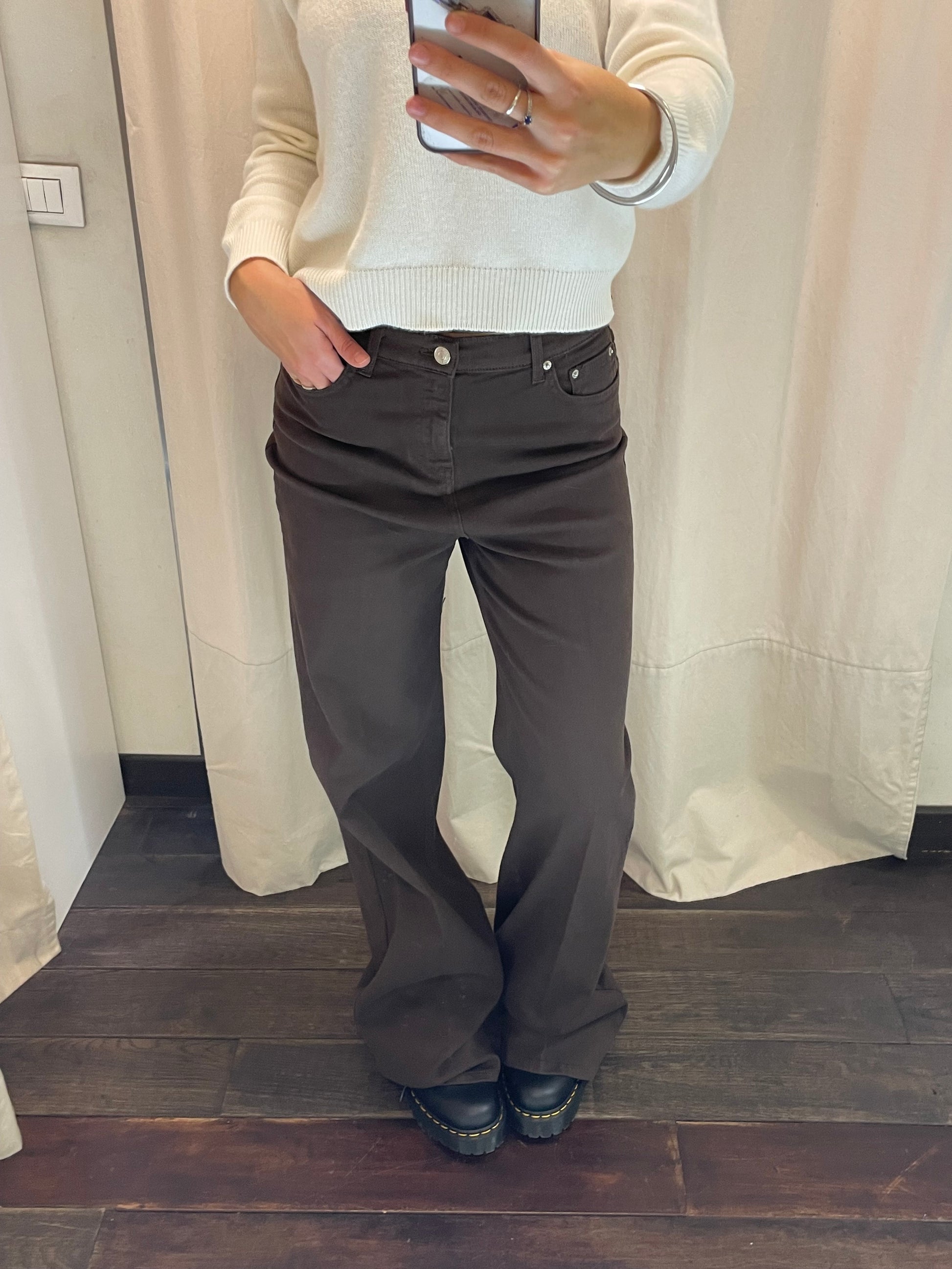 Jeans lexie marrone Vicolo