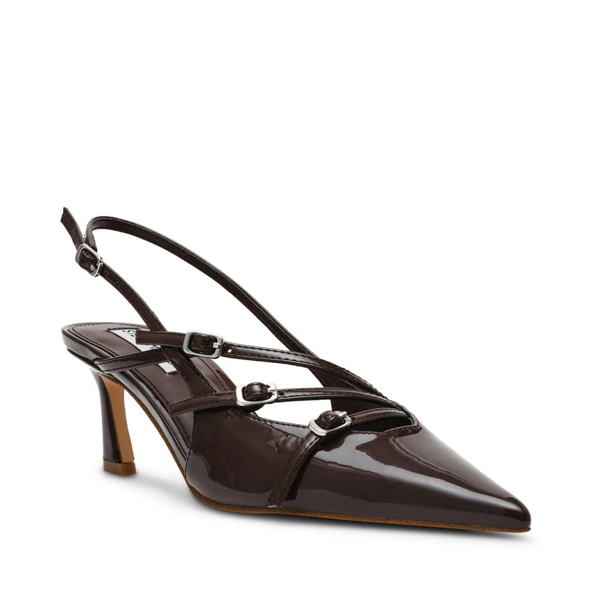 Slingback Liana vernice coffee Steve Madden