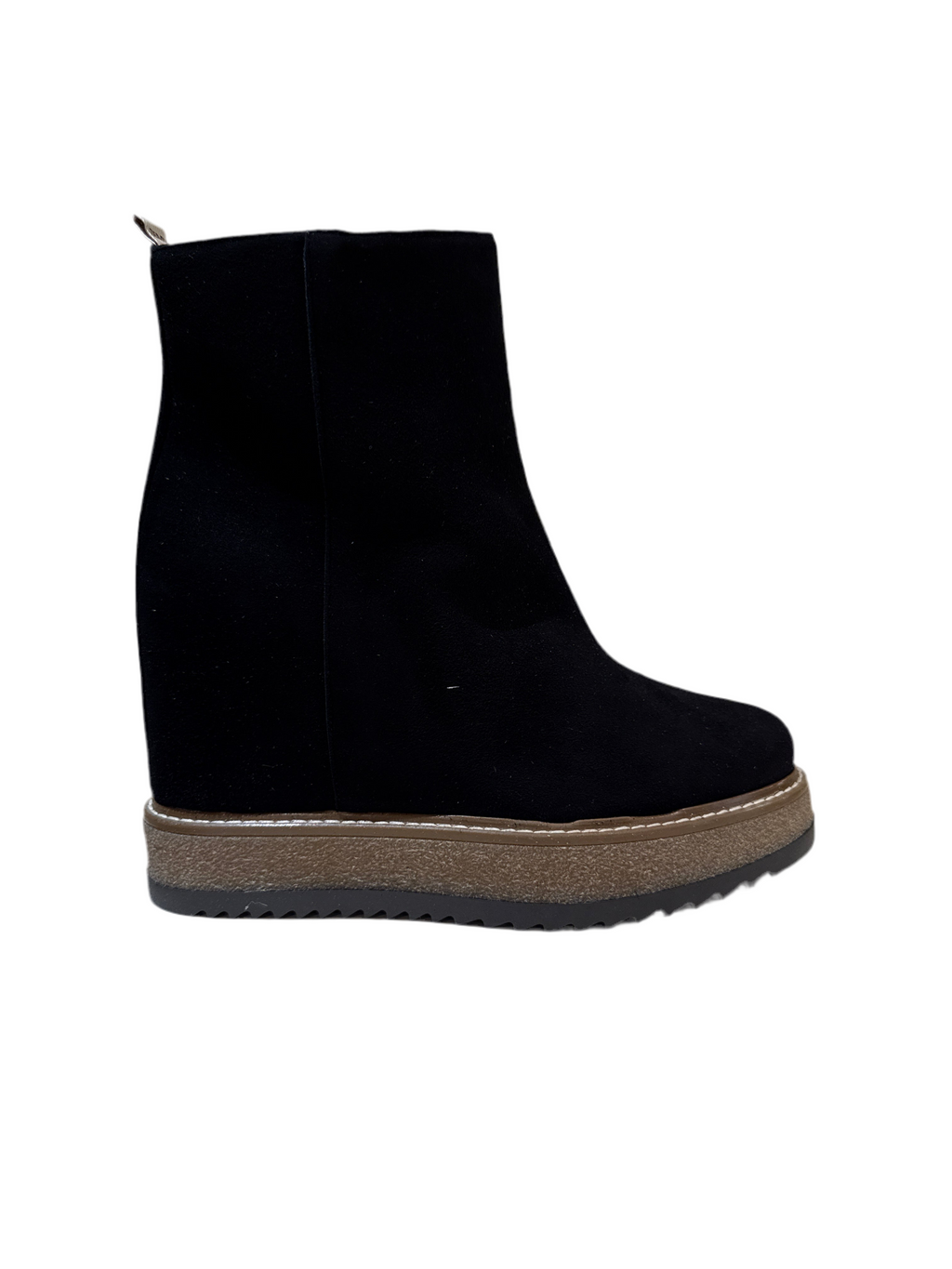 Stivaletto zeppa donna Temy nero 181965