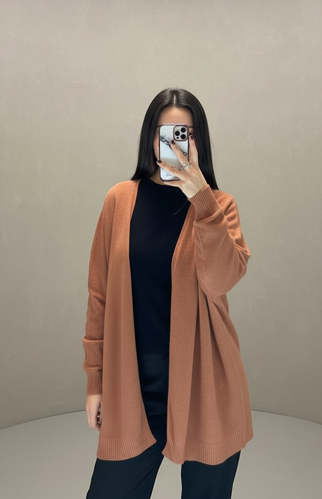 Cardigan maxi coccio LineaElle