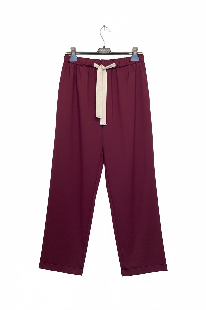 PANTALONE VICOLO BORDEAUX COULISSE