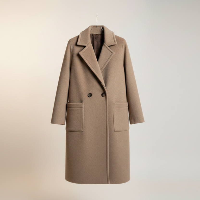 Cappotto panno grosso tortora Lineaelle