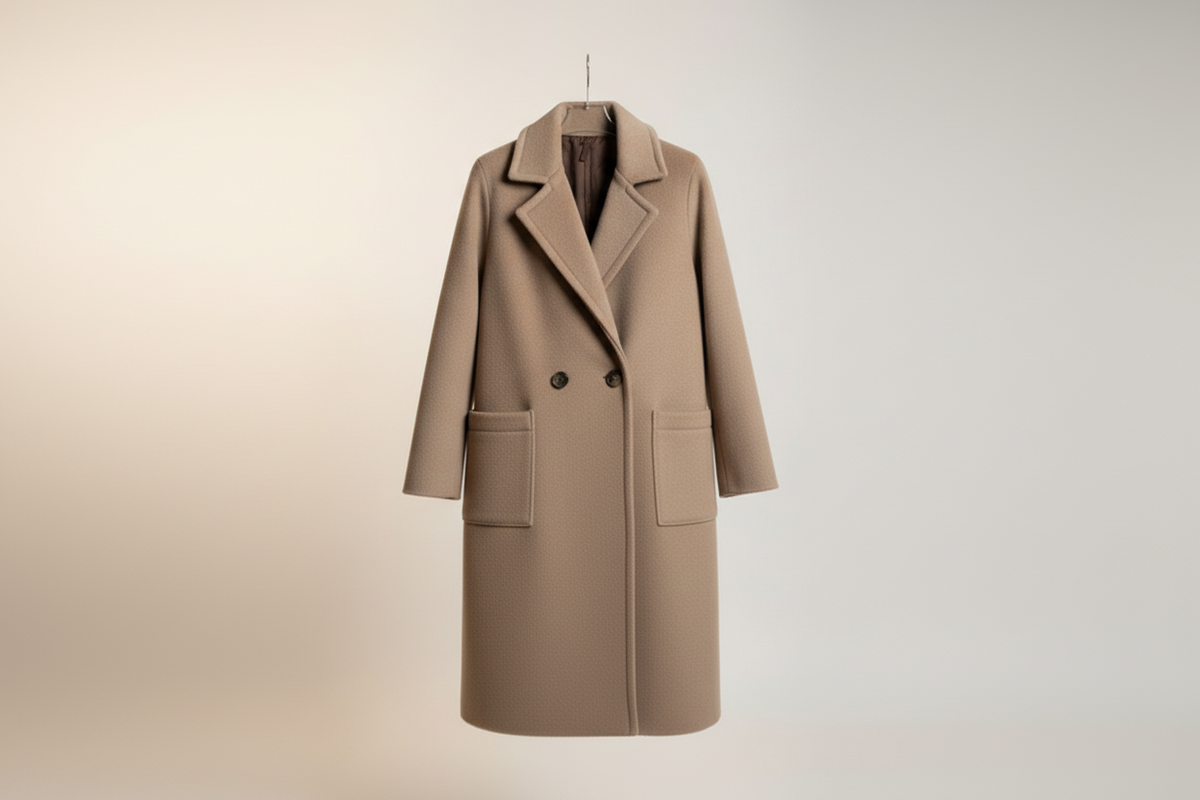 Cappotto panno grosso tortora Lineaelle