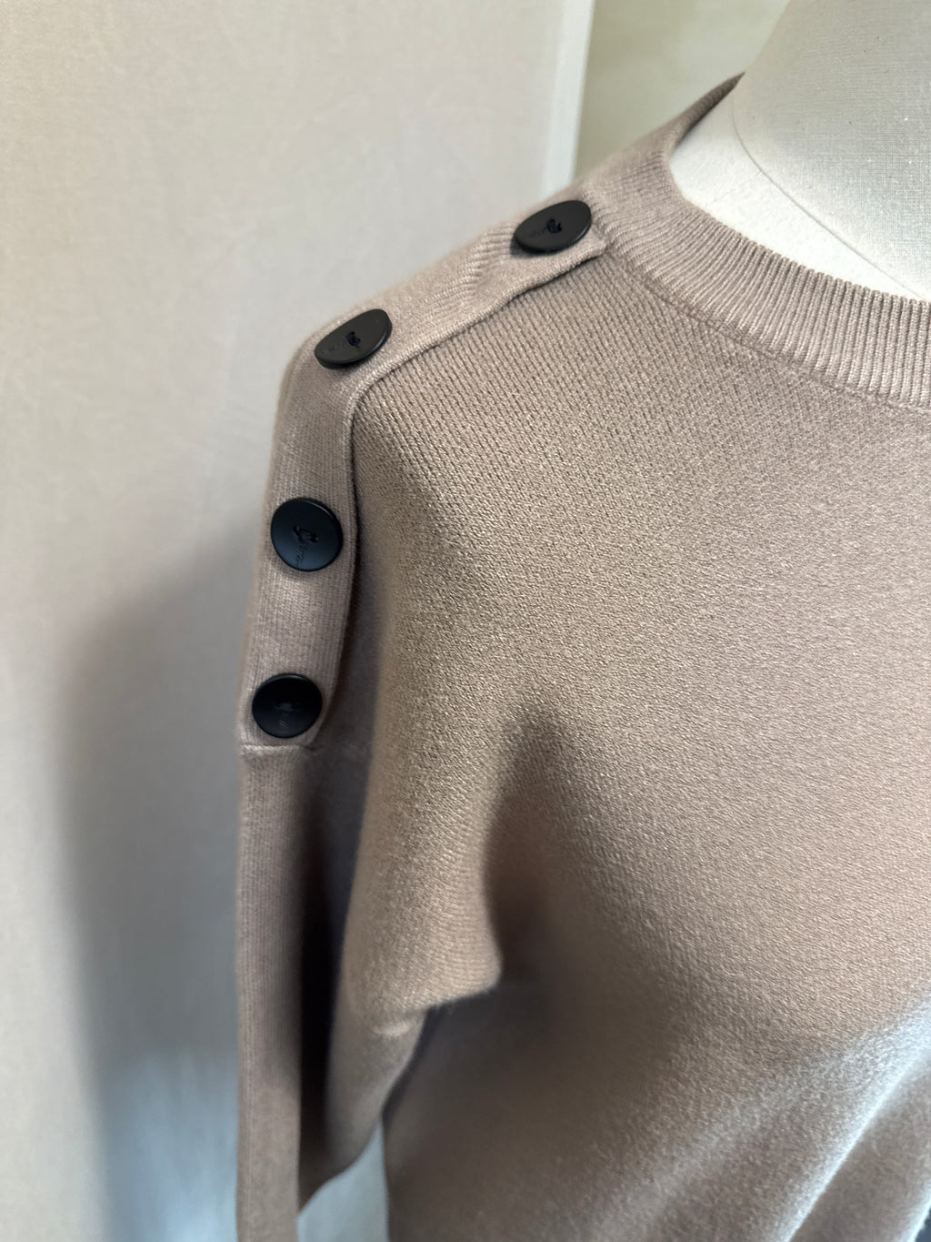 Abito lana  over e bottoni  camel  Lineaelle