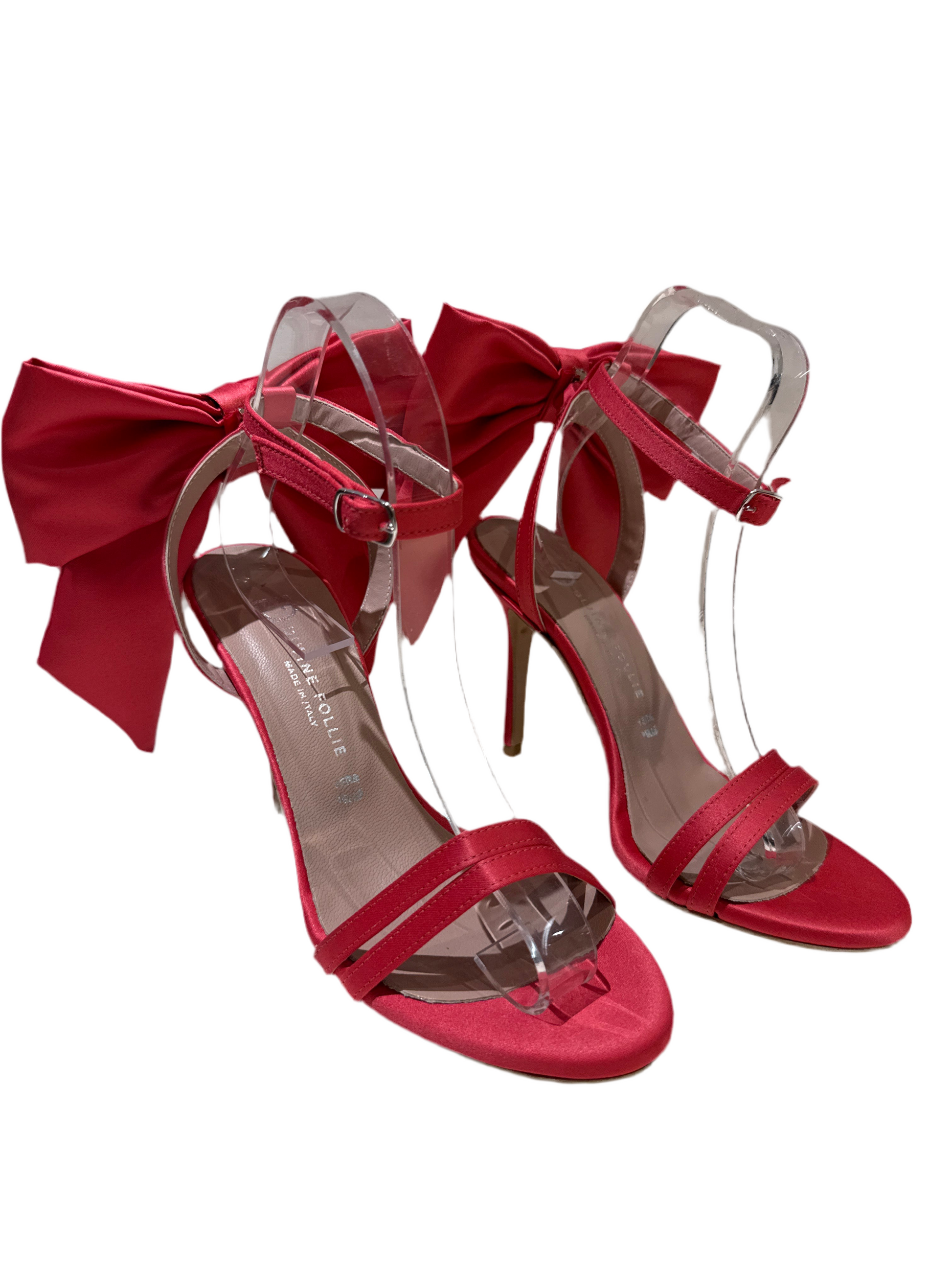 Sandali Divine Follie fiocco corallo