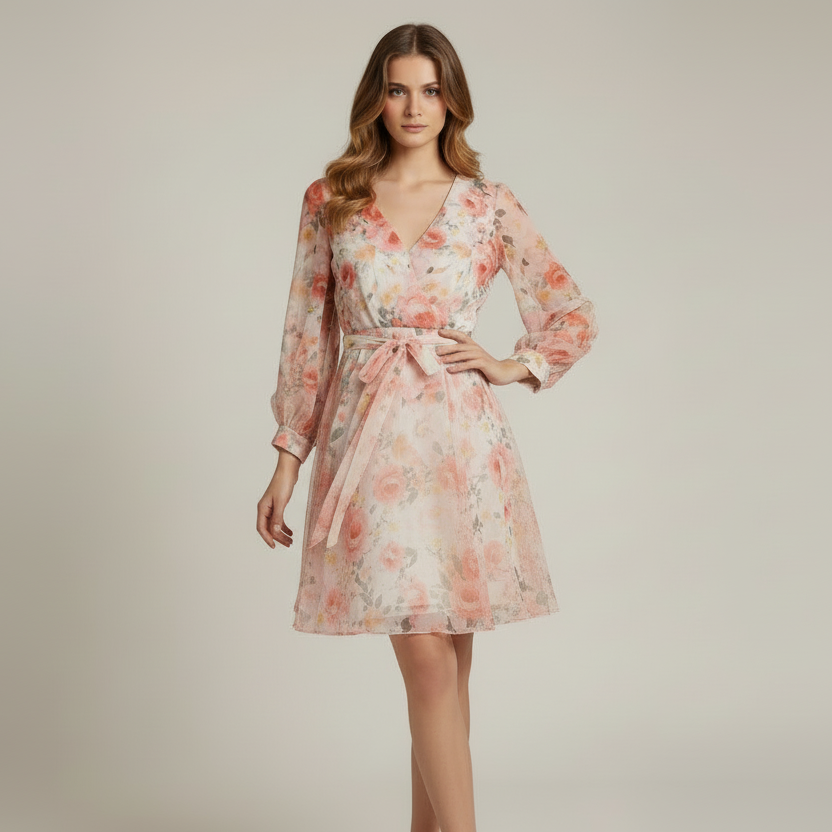 LINEAELLE ABITO MINI FLOREAL