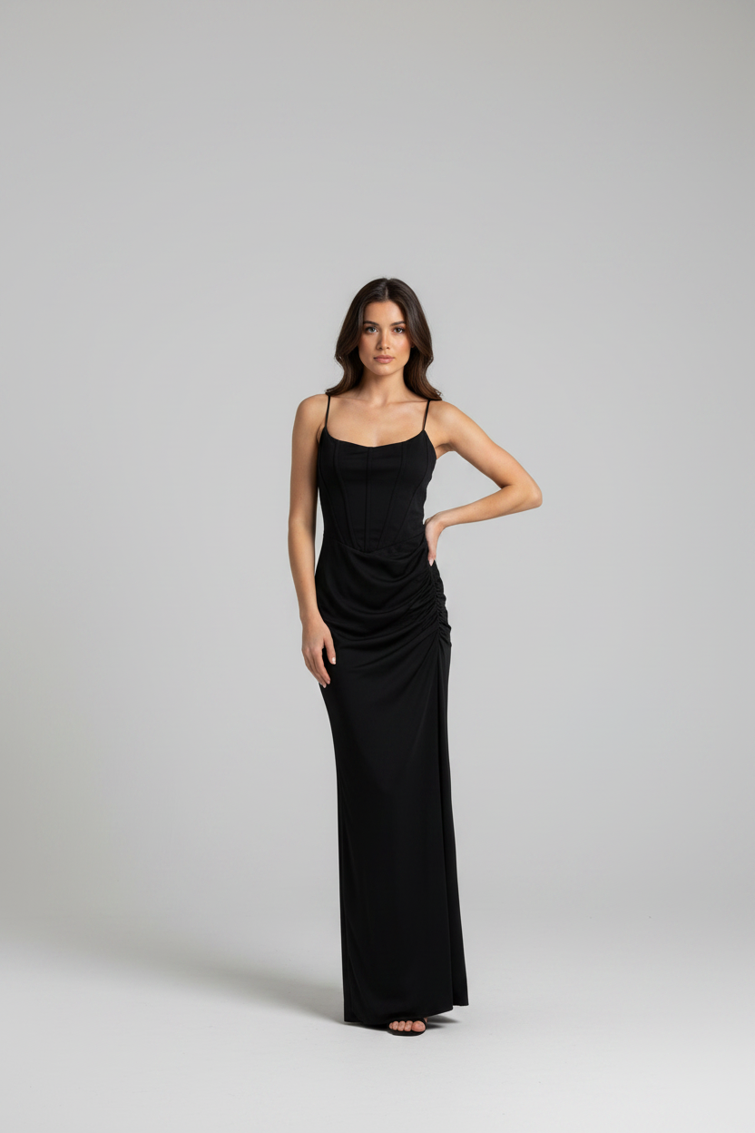 ABITO  CORPETTO NERO LINEAELLE