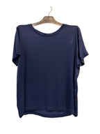 VICOLO T-SHIRT IN RASO BLU