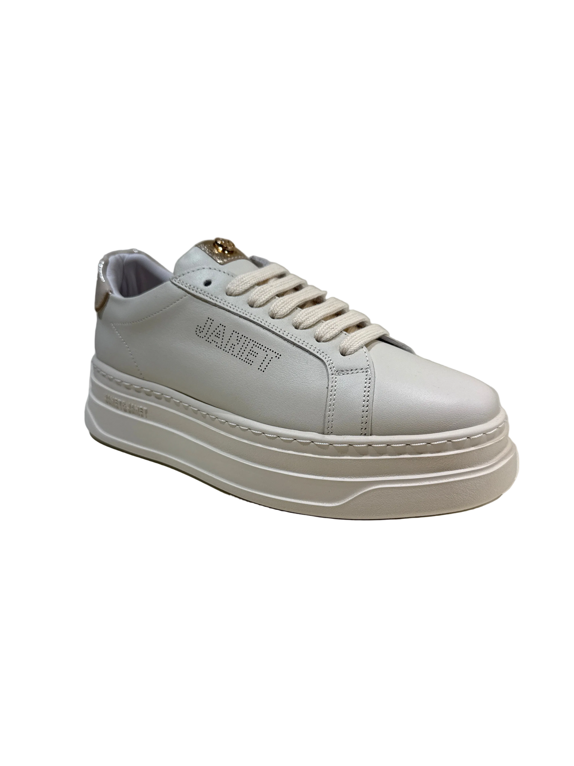 JANET & JANET SNEAKERS PLAT BEIGE-GOLD DONNA J-564