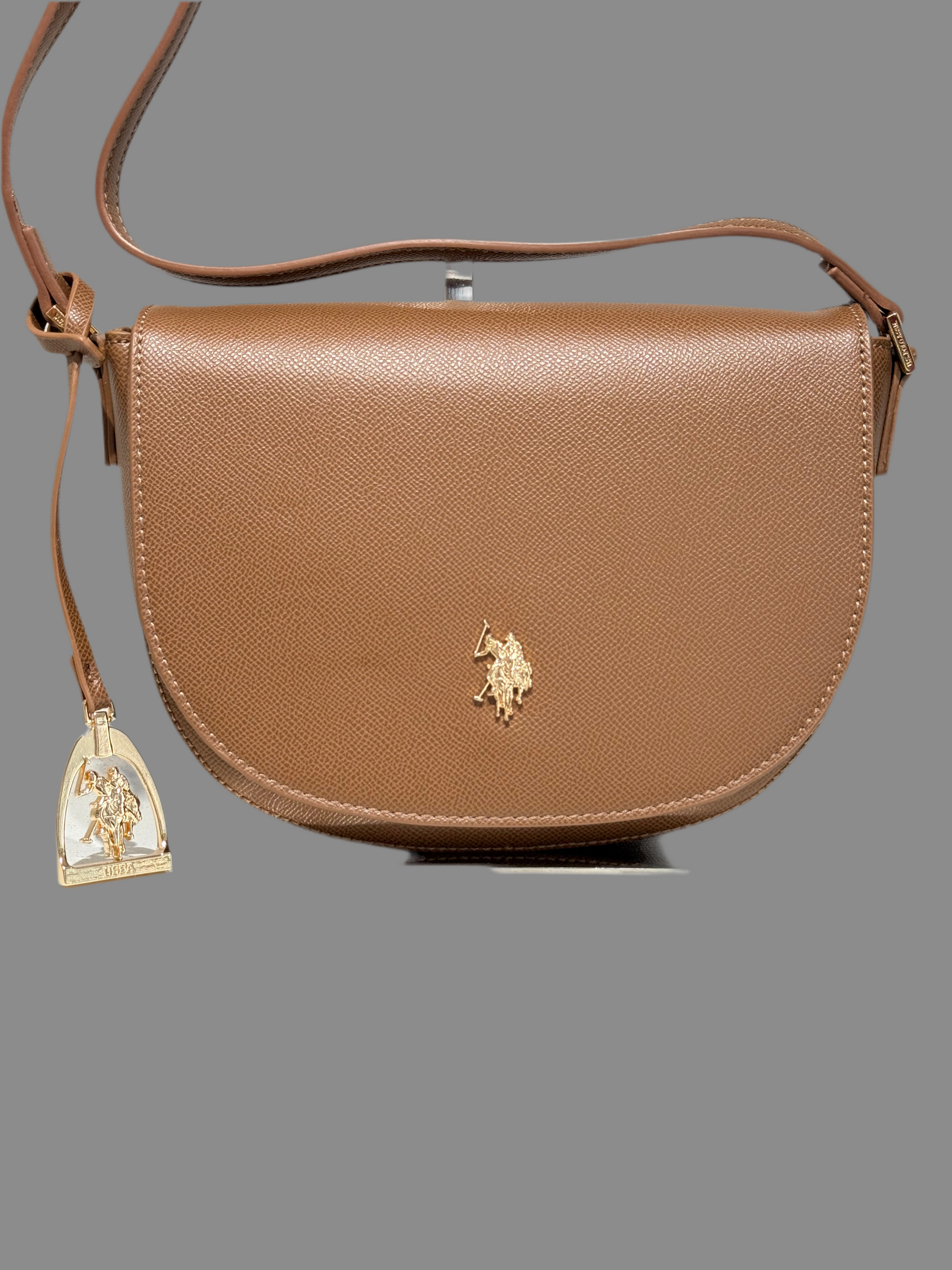 Borsa jones Flap Crossbody PU brown