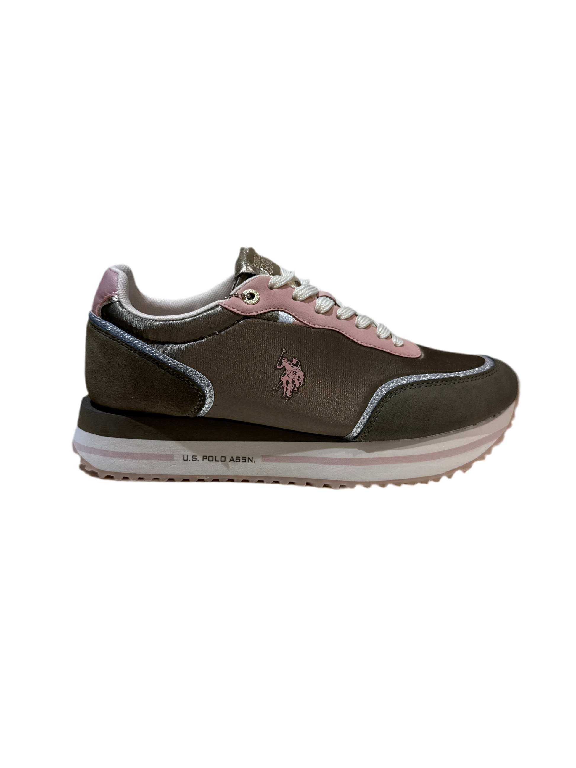 Sneaskers donna Us Polo Sacha009C-OLI-NUD01
