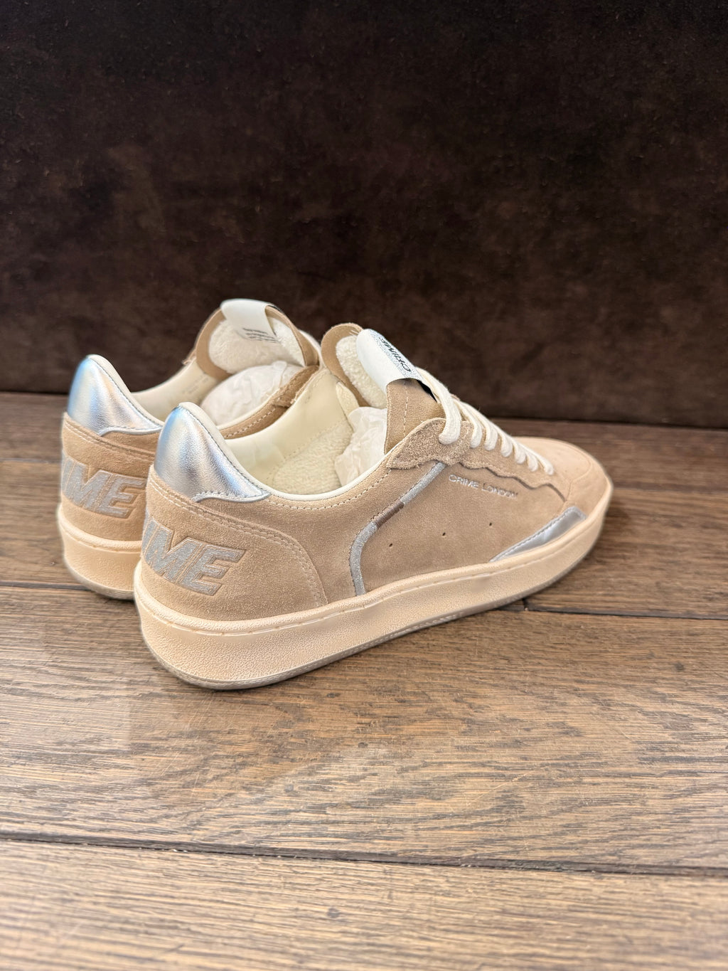 CRIME LONDON CHELSEA CAMOSCIO TAUPE DONNA