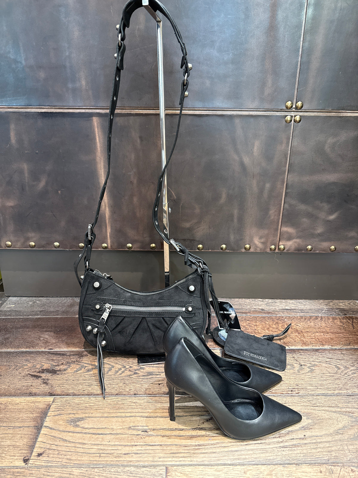 STEVE MADDEN BORSA MINI BGLOWINS  BLACK DONNA
