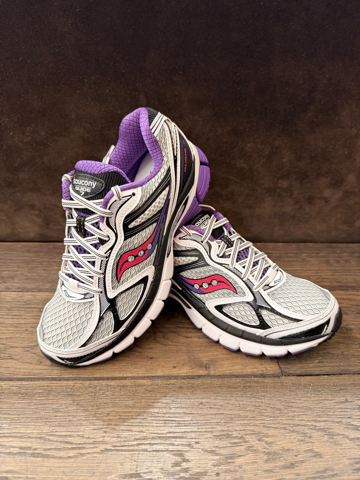 SAUCONY PROGRID GUIDE 7 WHITE-DRUPE DONNA