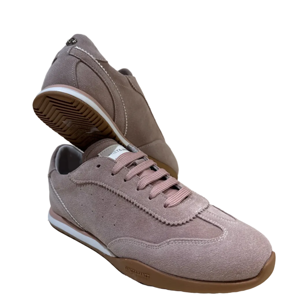 JANET & JANET SNEAKERS BASSE PINK7WHITE J-630 DONNA