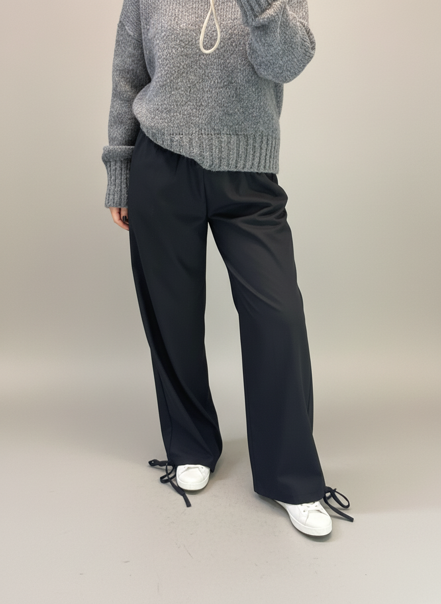 Pantalone coulis nero Vicolo