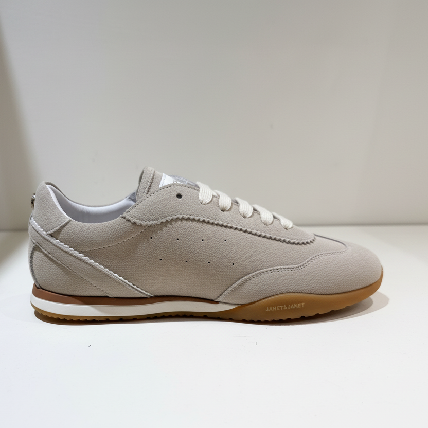 JANET & JANET SNEAKERS BASSE BEIGE J-630 DONNA