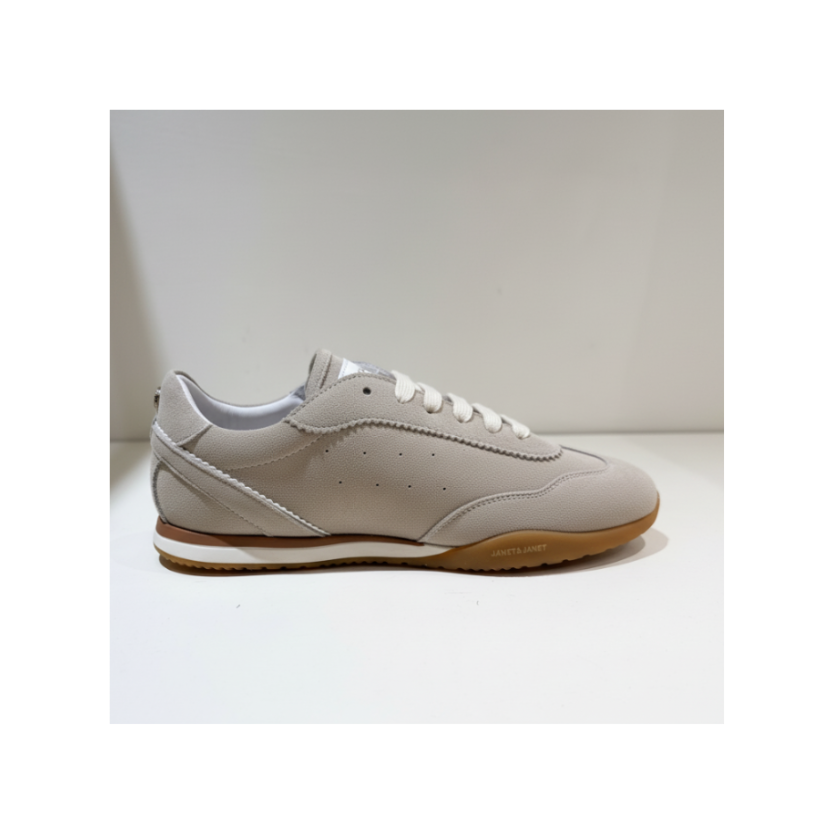 JANET & JANET SNEAKERS BASSE BEIGE J-630 DONNA